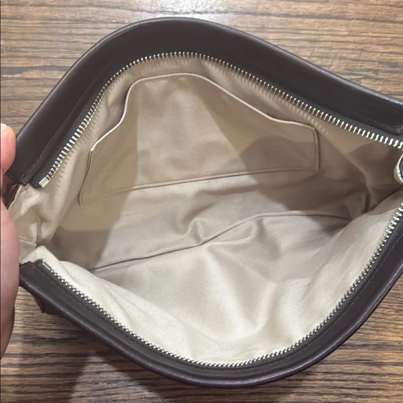 Coach Clutch Leopard Print Brown Leather - Picture 6 of 8